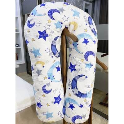 Подушка для беременных U-образная 300см звездопад василек